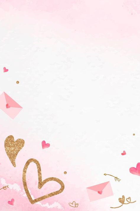 Pink valentine’s background flying love | Free Photo - rawpixel Love Frames Background, Love Letter Frame, Love Letter Background, Valentines Day Border, Letter Frame, S Background, Etsy Packaging, Valentines Frames, Background Heart