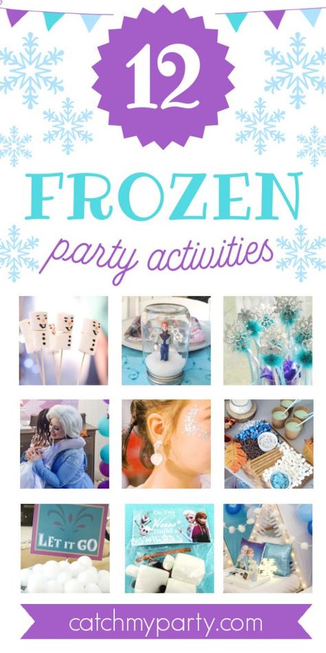 You Are Going to Love These 12 Fun Frozen Party Activities! Frozen Games Activities, Elsa Birthday Activities, Frozen Themed Birthday Party Games, Frozen Themed Birthday Party Activities, Frozen Birthday Games Activities, Elsa Party Activities, Elsa Birthday Party Activities, Elsa Party Games, Frozen Themed Party Games