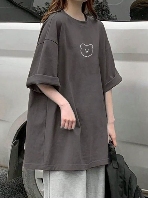 Tomboy Outfit Ideas, Fancy Short Dresses, Baggy Shirts, Baggy Shirt, Fashion Design Patterns, Korean Casual Outfits, Baggy Clothes, Tomboy Outfits, Casual Day Outfits