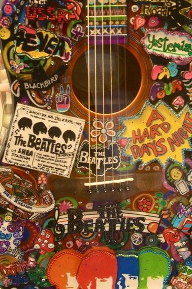 Hippy The Fab Four, John Lennon, Peace Love, Acoustic Guitar, Music Is, The Beatles, Musical Instruments, Rock And Roll, Musical