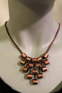 Hardware Jewelry, Copper Jewellery, Jewelry Design Inspiration, Mixed Metal Jewelry, Chain Maille, Copper Tubing, Fashion Jewelry Sets, Jewelry Techniques, Paper Jewelry