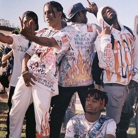 A$AP Rocky x Playboi Carti x VLONE Asap Rocky Fashion, Asap Mob, Lord Pretty Flacko, Cultura Hip Hop, Mode Hip Hop, Pretty Flacko, A$ap Rocky, Rap Wallpaper, Rap Aesthetic