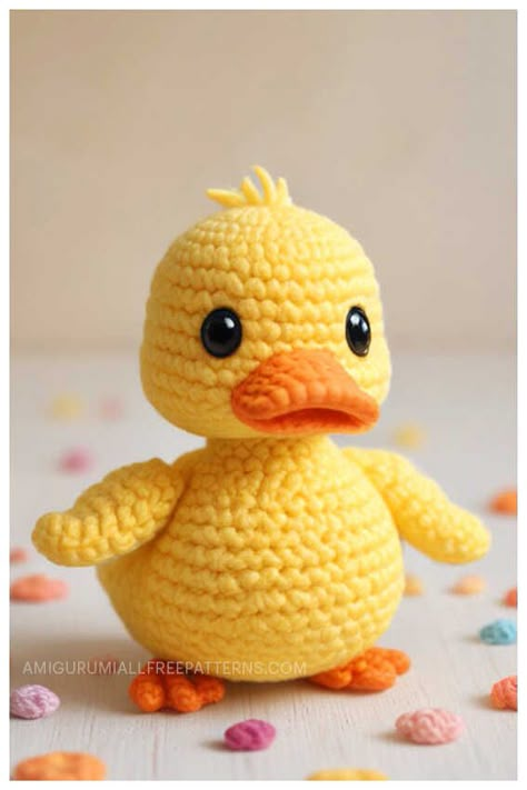 Amigurumi Duck Crochet Free Pattern - Free Crochet Patterns Amigurumi St Patricks Day, Free Crochet Duck Pattern Amigurumi, Crochet Yellow Duck Free Pattern, Duckling Crochet Pattern Free, Crochet Duckling Pattern Free, Crochet Duck Beak Free Pattern, Crochet Ducky Pattern Free, Duck Knitting Pattern Free, Easy Crochet Duck Pattern Free