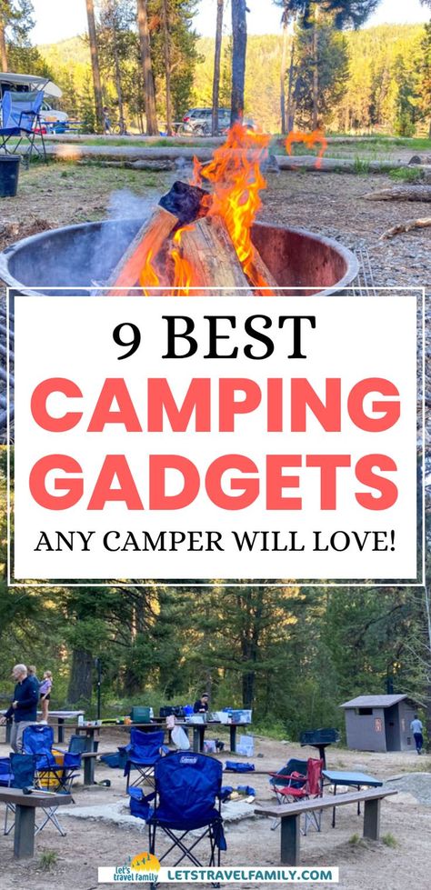 These essential tools are perfect additions to your summer bucket list and will take your camping experience to new heights. From innovative tent accessories to must-have cooking tools, we've got you covered for a memorable camping dinner under the stars. Discover the best camping gadgets today and make sure to put them on your camping checklist! Unique Camping Gear, Hiking Gadgets, Camping Gear Gadgets, Camping Essentials List, Camping Necessities, Essential Camping Gear, Camping Tips And Tricks, Camping Must Haves, Camping Gadgets