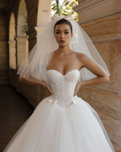 STEVEN KHALIL (@steven_khalil) • Instagram photos and videos Steven Khalil Wedding Dress, Liv Pollock, Fairytale Outfits, Bride Aesthetic, Steven Khalil, Plain Wedding Dress, Alt Wedding, Vegas Elopement, White Champagne