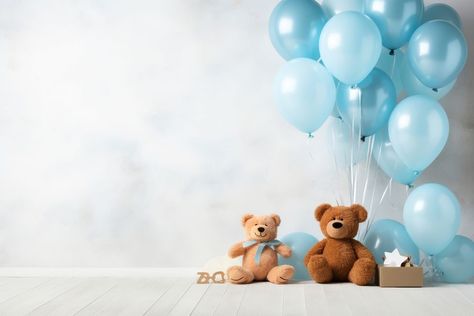 Baby Boy Background Design, Baby Background Photography, Baby Birthday Background, Baby Boy Backdrop, Boy Party Balloons, Baby Boy Birthday Decoration, Baby Birthday Banner, Boy Background, Wishes For Baby Boy