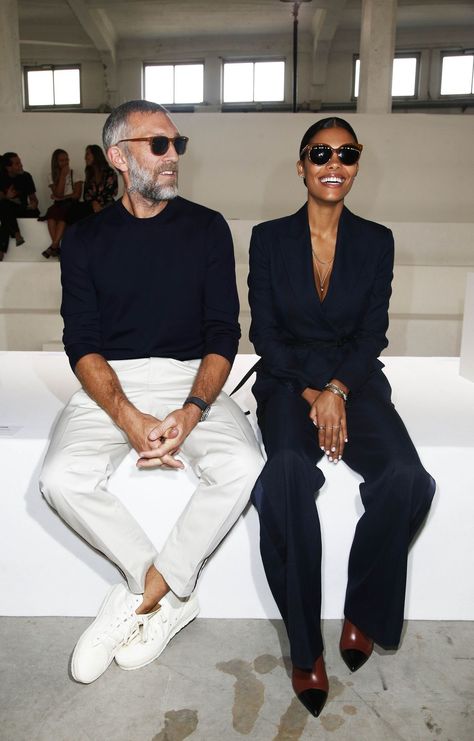 Tina Kunakey Vincent Cassel, Mens Clothing Styles Summer, Tina Kunakey, Couples Style, Stylish Couples, Vincent Cassel, Stylish Couple, Neue Outfits, Interracial Couples