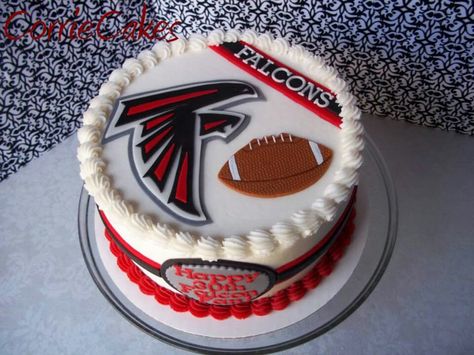 Falcons Sports Cakes, Sport Cakes, Decorated Cakes, Atlanta Falcons, Cake Decorating, Atlanta, Birthday Cake, Cake, Sports