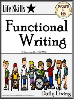 Empowered By THEM: Functional Writing Skills Life Skills Class, Functional Life Skills, School Transition, Writing Checks, Vocational Skills, Life Skills Classroom, Teaching Life Skills, Family And Consumer Science, Living Skills