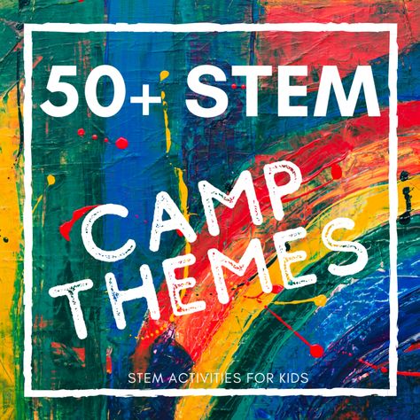 Are you running a STEM camp during a school vacation or over the summer? If you are looking for theme ideas, look no further! I have compiled a list of dozens of STEM camp themes, from tried and true favorites to ones I can’t wait to try! (*The links in this post may be affiliate … Stem Camp Ideas, Camp Theme Ideas, Summer School Themes, Day Camp Activities, Summer Stem Activities, Camping Activites For Kids, Stem Summer Camp, Day Camp Ideas, Preschool Summer Camp