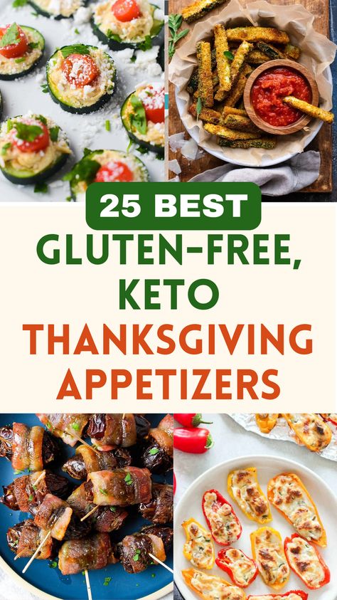 Elevate your Thanksgiving feast with these 20 Best Gluten-Free, Keto Thanksgiving Appetizers! Perfect for those following a gluten-free or keto lifestyle, these delicious appetizers will impress your guests and satisfy your taste buds. These holiday appetizers are not only easy to prepare but also make for a stunning presentation on your holiday table. perfect for large gatherings or an intimate dinner, crowd. 🍂🥳 #GlutenFree #KetoThanksgiving #HealthyAppetizers Gf Df Thanksgiving Appetizers, Gluten Free Appetizers Thanksgiving, Gf Thanksgiving Appetizers, Gluten Free Heavy Appetizers, Gluten Free For A Crowd, Gluten Free Appetizers For Thanksgiving, Cold Gluten Free Appetizers, Thanksgiving Appetizers Gluten Free, Gluten Free Holiday Appetizers