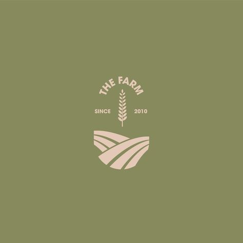 Logo farm | Premium Vector #Freepik #vector #farm #brand #ecology #field Farm Business Logo, Grain Farm Logo, Homestead Logo Design, Farm To Table Logo, Farming Branding, Dairy Farm Logo, Farm Graphic Design, Orchard Logo, Homestead Logo