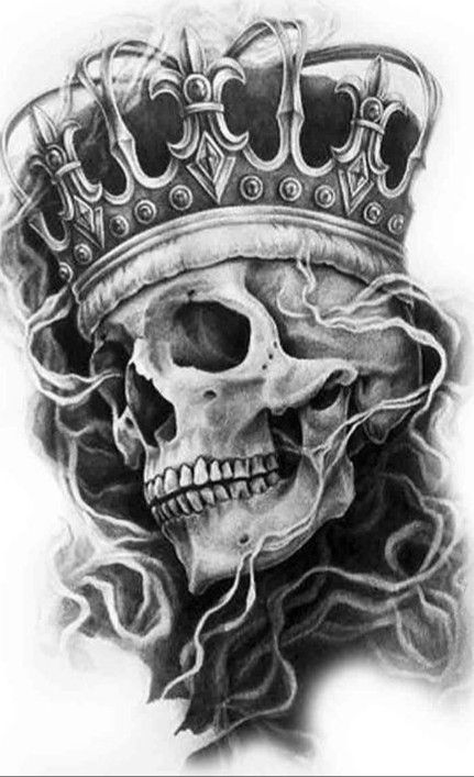 Drawing Flames, Christus Tattoo, Half Sleeve Tattoos Sketches, Skull Art Tattoo, Skull Hand Tattoo, Mexican Art Tattoos, Crown Tattoo Design, Skull Sleeve Tattoos, Armband Tattoos