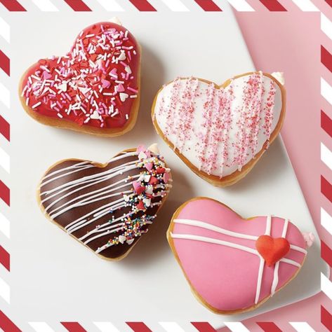 Donut Decorating Ideas, Donut Ideas, Strawberry Icing, Heart Shaped Food, Shaped Food, Valentines Baking, Light Food, Valentines Day Chocolates, Valentine Desserts