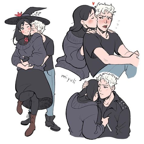 Remember my witch and vampire characters from last year? 😚 Morgana X Oz, Witch And Vampire, Morgana And Oz, Cute Couple Art, Drawing Reference Poses, Fantasy Character, Pretty Art, Character Designs, Character Ideas