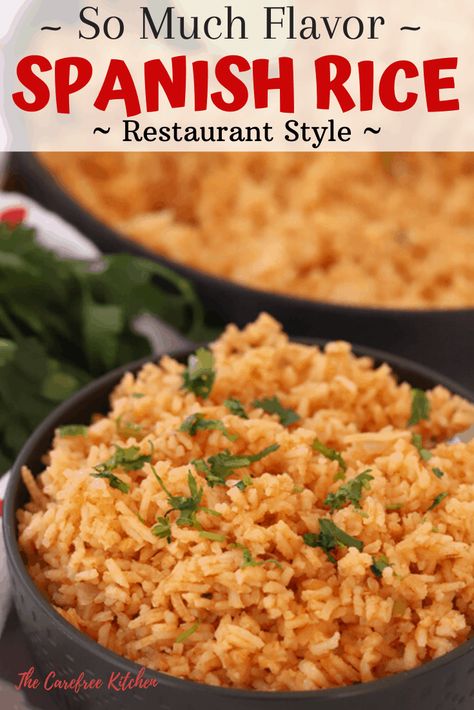 Restaurant Spanish Rice Recipe, Spanish Rice Restaurant Style, Spanish Rice Recipe Easy, Spanish Rice Easy, Rice Recipe Easy, Spanish Rice Recipe, Nachos Recipe Easy, Mexican Rice Recipes, Rice Cooker Recipes