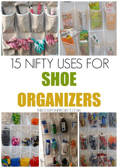 15 Nifty Uses for Shoe Organizers - The Coupon Project Uses For Shoe Organizers, Shoe Organizers Ideas, Over The Door Organizer Ideas, Kids Shoe Organization, Shoe Organiser, Closet Planning, Organizational Tips, Shoe Organizers, Over The Door Organizer