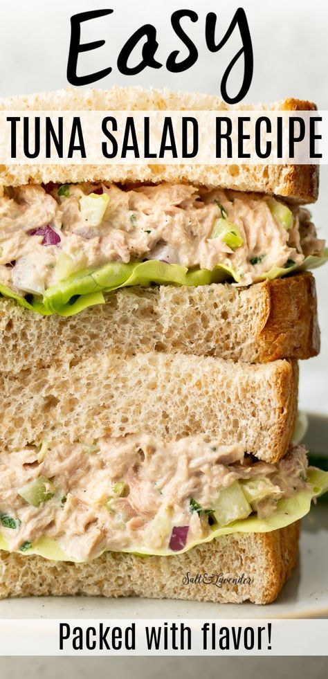 Salad Recipes Keto, Easy Tuna Salad Recipe, Tuna Salad Recipes, The Best Tuna Salad, Tuna Salad Recipe Easy, Tuna Sandwiches, Easy Tuna Salad, Best Tuna Salad Recipe, Tuna Fish Recipes