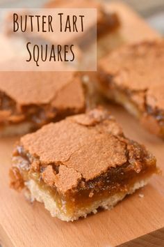 Butter Tart Recipe, Butter Tart Squares, Canadian Butter Tarts, Canadian Dessert, Pecan Butter, Butter Tart, Dessert Squares, Bars And Squares, Square Recipes