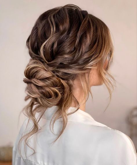 Bridesmaid Hair Inspo, Bridemaids Hairstyles, Twist Updo, Wedding Hair Up, Bridal Hair Inspiration, Bridesmaid Hair Makeup, Bridal Hair Updo, Wedding Hair Inspiration, Low Bun