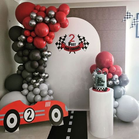 Two Fast 2 Curious Birthday, Background With Words, Two Fast 2 Curious, Cars Birthday Party Decorations, 2nd Birthday Party For Boys, Cars Birthday Cake, Boys 1st Birthday Party Ideas, Car Themed Parties, Car Birthday Theme