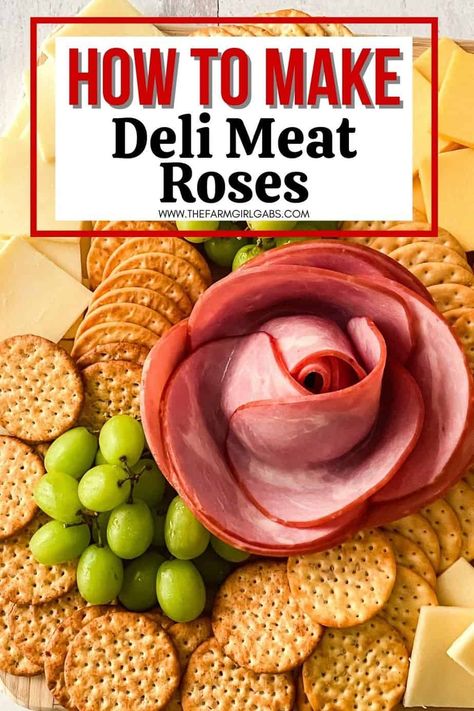 Dazzle your guests with this easy charcuterie board idea. Learn how to make a Charcuterie Board With Meat Flowers. It looks fancy but these meat flowers are easy to make. This is an easy party idea! Deli Meat Roses add a nice touch to a charcuterie board. Find out how to make charcuterie board meat flowers. Read on to find out how easy it is to make salami rose with a wine glass. Make Charcuterie Board, Chartreuse Board, Meat Roses, Meat Flowers, Salami Rose, Easy Charcuterie Board, Make A Charcuterie Board, Easy Charcuterie, Charcuterie Board Meats