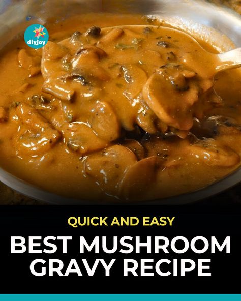 You only need basic ingredients to make this thick, flavorful, and comforting mushroom gravy! Get the full recipe here. Homemade Mushroom Gravy, Mushroom Gravy Recipe Easy, Best Mushroom Gravy, Bean Protocol Recipes, Basic Gravy Recipe, Gravy Mushroom, Bean Protocol, Chef Ramsey, Easy Gravy Recipe