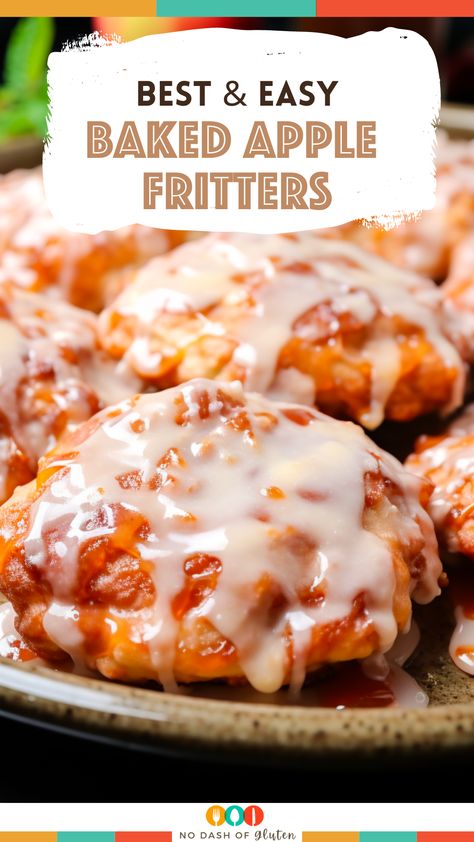 Easy Apple Fritters Recipe, Baked Apple Fritters, Easy Baked Apples, Apple Fritter Bread, Apple Fritter, Creative Snacks, Classic Breakfast, Fritter Recipes, Baked Apple