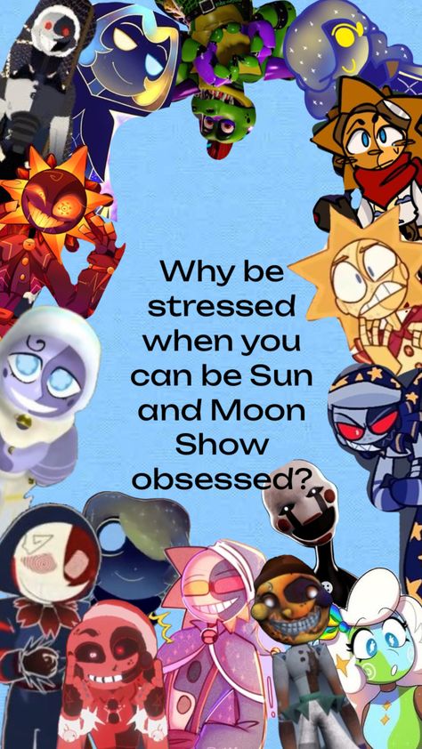 Sun And Moon Show Lunar, Moondrop And Sundrop, Daycare Themes, The Sun And Moon Show, Sun And Moon Fnaf, Castor And Pollux, Moon Fnaf, Sundrop Moondrop, Sundrop And Moondrop