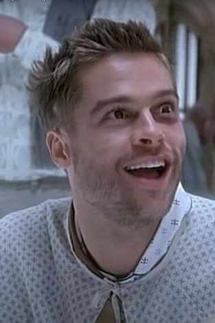 Brad Pitt is Jeffrey Goines in 12 Monkeys (1995). 12 Monkeys Brad Pitt, Shawnee Oklahoma, Twelve Monkeys, Ocean's Eleven, Curious Case Of Benjamin Button, Madeleine Stowe, Oceans Eleven, Inglorious Basterds, Benjamin Button