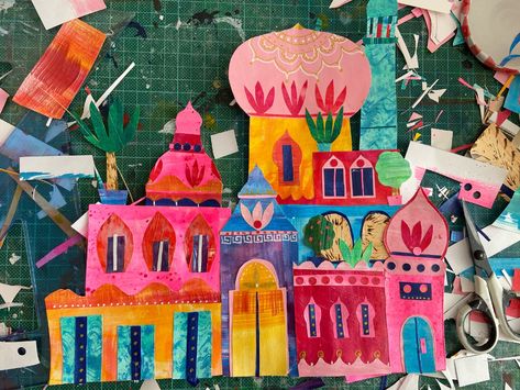 Tracey English, Summer Houses, Collage Art Projects, Paper Collage Art, Collage Paintings, Paper Illustration, Art Camp, Collage Making, Collage Ideas