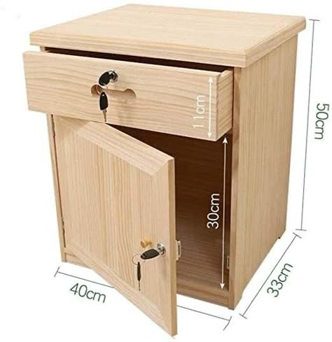 Bed Side Table Design, Wood Night Stand, Locker Furniture, Bedside Lockers, Pine Cabinet, Locker Designs, Wood Storage Cabinet, Nightstand Wood, Pine Cabinets