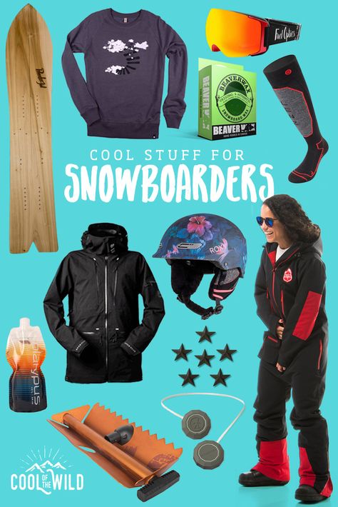 Get ready to hit the slopes in style with this selection of super cool stuff for snowboarders Snowboard Accessories, Snowboarding Gifts, Super Cool Stuff, Hiking Clothes, Snowboard Gear, Snowboarding Accessories, One To One, Useful Items, Adventure Hiking