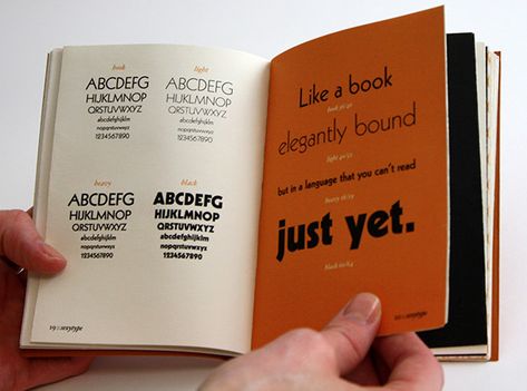 SEXYTYPE: Type Specimen Book on Behance Type Specimen Booklet, Typography Book Layout, Font Specimen, Typeface Poster, Type Specimen Book, Gill Sans, Typo Logo Design, Specimen Book, Gothic Books