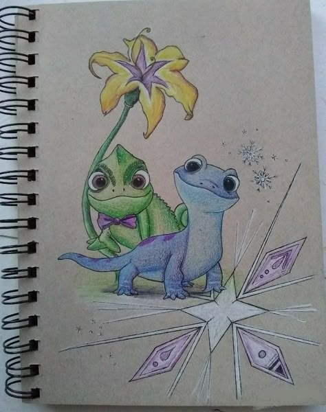 Cute Lizards, Pencil And Pen, Disney Character, Lizards, Disney Drawings, Pen Drawing, Drawing Ideas, Dibujos Bonitos, Notebook