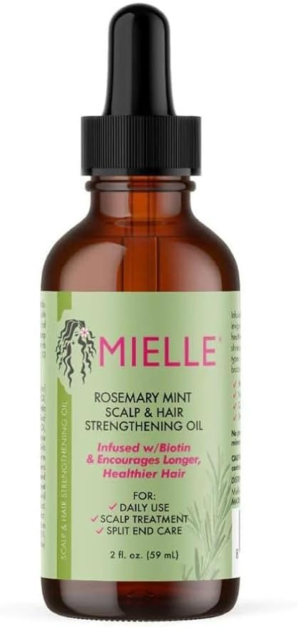 Rosemary Oil for Scalp & Hair Strengthening   hair oil, rosemary oil, long hair, oil, hair care, amazon, amazon affiliate, amazon must haves Color Eyebrows, Hair Strengthening Oil, Rosemary Hair, Scalp Hair Growth, Mielle Organics, Rosemary Oil For Hair, Mint Hair, Mint Oil, Everyday Hair