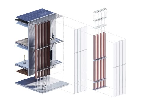 Curtain Wall Detail, Building Skin, Wooden Facade, Facade Architecture Design, Architecture Concept Diagram, 20th Century Art, Curtain Wall, Architecture Design Concept, Glass Facades