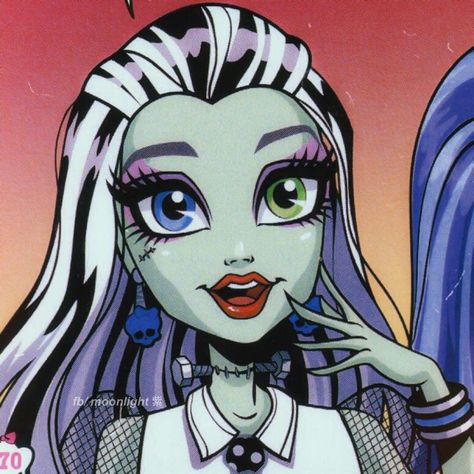 Frankie Stein Pfp, Frankie Stein Icon, Monster High Comic, G1 Monster High, Rainbow Magic Fairies, Japanese Urban Legends, Monster H, Disney Barbie, Arte Monster High