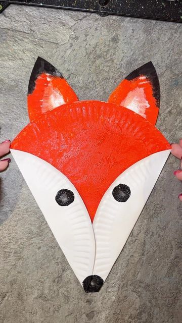 Fox Paper Plate Craft, Fox Crafts For Toddlers, Fox Craft Preschool, Fox Crafts For Kids, January Planning, Fox Craft, Fork Crafts, Prek Crafts, Fox Artwork