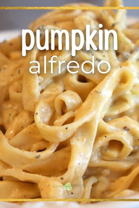 Pumpkin Alfredo is NOT just for the cooler months... this Pumpkin Alfredo Pasta is a rich & creamy pasta dish perfect for anytime of the year! Pumpkin Ravioli Sauce, Keto Chicken Enchilada Soup, Pumpkin Alfredo Pasta, Pumpkin Creamer, Pumpkin Alfredo, Ravioli Sauce, Cookies Pumpkin, Pumpkin Ravioli, Recipe Hacks