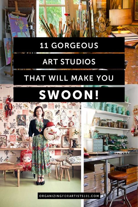 Art Studio Inspiration, Art Studio Storage, Small Art Studio, Home Art Studio, Studio At Home, Studio Storage, Art Studio Space, Art Studio Organization, Art Studio Design