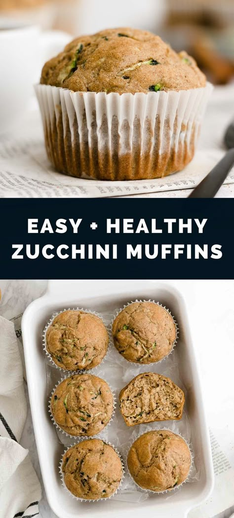 These zucchini muffins are AMAZING & simple to make! They’re full of cozy spices & soft zucchini, which gives them a really moist texture. Yogurt makes these moist too — not lots of oil! This easy zucchini muffins recipe is a great breakfast & delicious way to start any day! (clean eating, sugar free, low calorie & yummy gluten free options too!) ♡ zucchini muffins recipes easy. healthy zucchini muffins no sugar. best zucchini muffins recipe. Zucchini Muffins Recipes, Best Zucchini Muffins, Sugar Free Zucchini Bread, Muffins Easy Recipe, Muffins Recipes Easy, Easy Zucchini Muffins, Healthy Zucchini Muffins, Zucchini Muffins Healthy, Zucchini Muffin