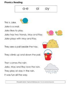 Phonics Reading: Long vowel "a" Long Vowels Stories, Long Vowel A Worksheets, Free Phonics Printables, Phonic Reading, Long Vowel Worksheets, Reading Fluency Passages, Calendar Worksheets, Phonics Reading Passages, Phonics Chart