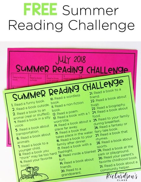 Summer School Worksheets, Summer Reading Activities, Summer School Activities, Summer Kindergarten, Reading Incentives, Summer Reading Challenge, Kids Summer Reading, Summer Challenge, Summer Reading Program