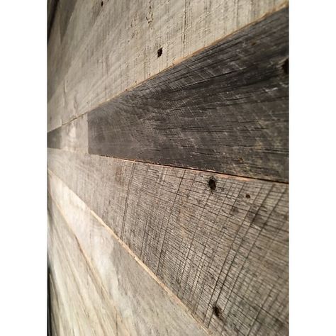 Vintage Timbers Random Width x Varying Length Barnwood Wall Paneling | Wayfair.ca Diy Bookshelves, Paneling Ideas, Wood Wall Paneling, Basement Bars, Panel Walls, Wood Wall Design, Stick Wood, Shiplap Accent Wall, Barnwood Wall