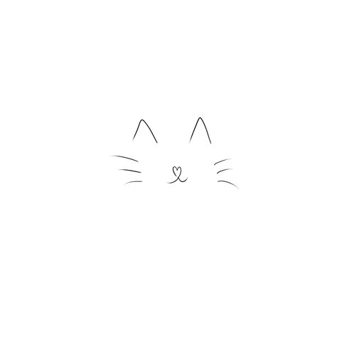 Cat Paw Tattoo Minimalist, Tiny Cat Outline Tattoo, Cat Tattoo Ideas Simple, Cat Tattoo Ideas Minimalist, Mini Cat Tattoo Simple, Cat Micro Tattoo, Fine Line Cat Tattoo Ideas, Cute Tiny Cat Tattoos, Cat Whisker Tattoo