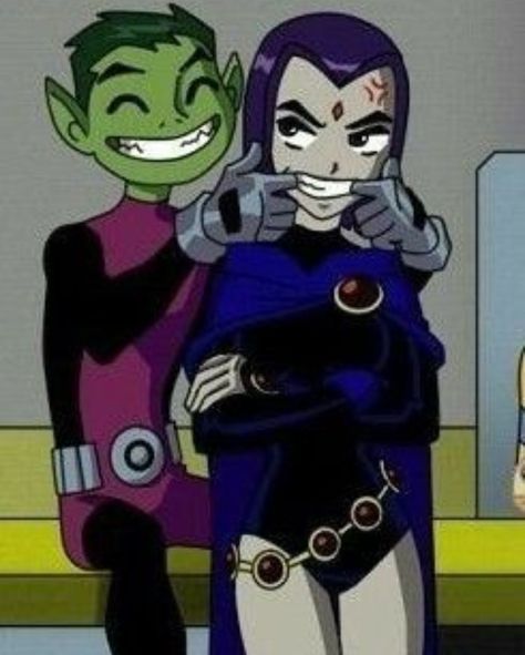 Raven X Beastboy Match Pfp, Couple Characters Cartoon, Aesthetic Cartoon Couple Wallpaper, Matching Pfp Beastboy Raven, Raven And Beastboy Couple Costumes, Iconic Couples In Movies Cartoon, Pfp Cartoon Boy, Cartoon Couple Aesthetic, Raven And Beastboy Fanart Matching Pfp