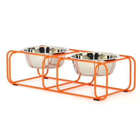 Design Food Ideas, Pet Bowl Stand, Elevated Dog Bowls, Pet Things, Dog Bowl Stand, Bowl Stand, Dog Food Bowls, Modern Pet, Puppy Stuff