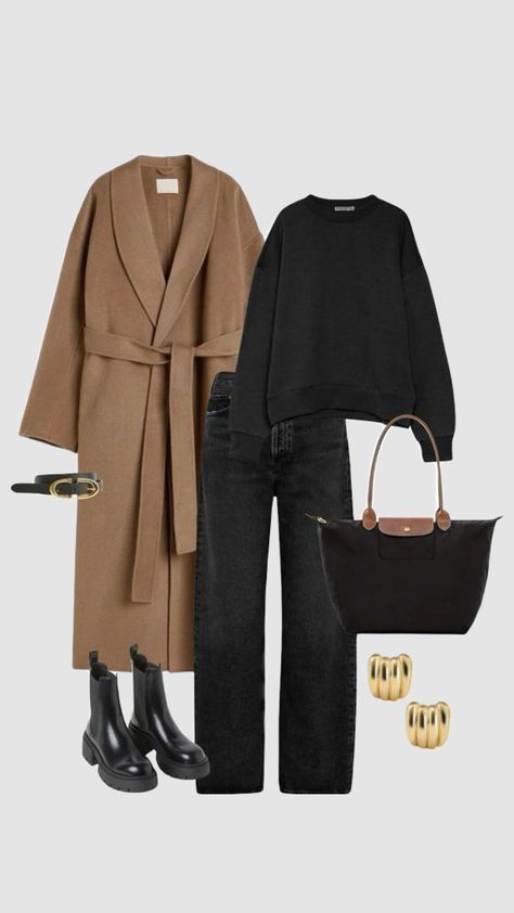 Le Pliage Outfit, Outfit Chic, Brunch Outfit, Cold Weather Outfits, Mode Inspiration, Looks Style, Lookbook Outfits, Winter Fashion Outfits, Looks Vintage