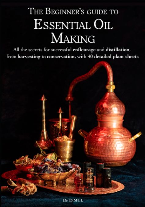 In this richly illustrated guide, very suitable for beginners, you will discover : - How to make Lavender, Eucalyptus, Lemon, Mint (and many other) Essential Oil - How to extract the perfume of fragile flowers (Rose, Jasmine) with enfleurage - All the secrets to steam distillation with and WITHOUT alembics, - Detailed technical sheets for 40 plants (the major ones) used in medicine or perfumery, with the optimal harvesting period for plants, Chakra Meditation Guided, Essential Oil Extraction, Oil Making, Organic Perfume, Homemade Cookbook, Perfume Recipes, Natural Skin Care Remedies, Healing Books, How To Make Oil